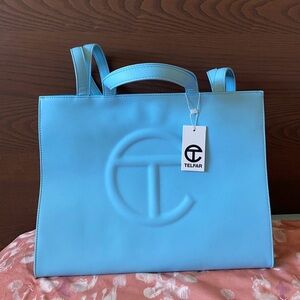 Telfar Light Blue Tote Bag